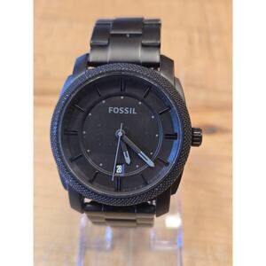 Fossil Machine Watch FS-4704 Mens 42mm Case Date Quartz Three Handed Analog